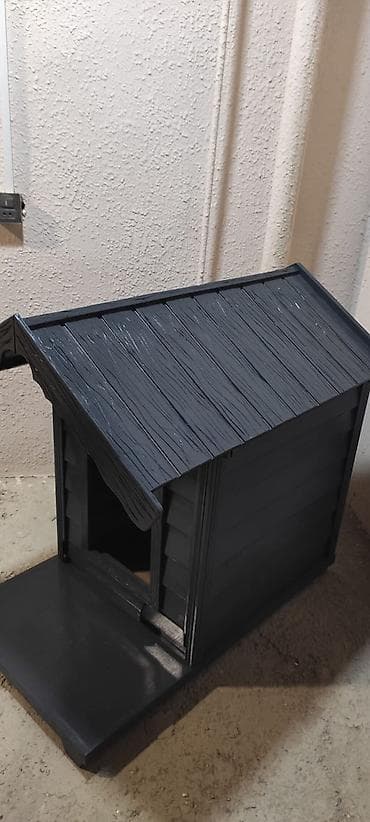 boo it: Taxta it/kedi evi – qapalı, damlı, eyvanlı model - Material: tam — 5