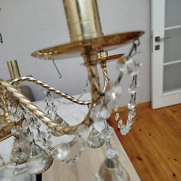 Бра, настенные светильники: Люстра, 6 ламп, Металл — 4