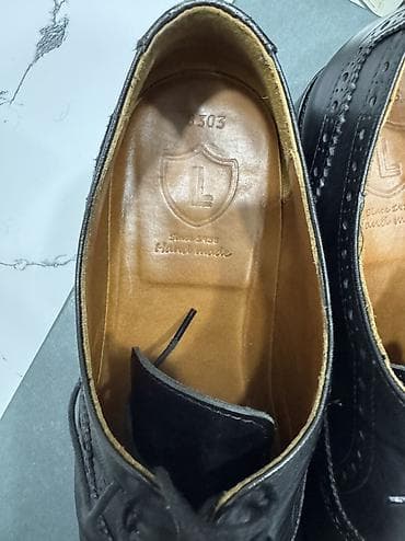 inspektor: Kığılı (Damat) Klassik kişi əsl dəri ayaqqabısı. Qara inspektor. Çox — 2