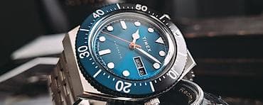 Личные вещи: Timex M79 Batman Blue Automatik dalğıc üslublu qol saatı Replika - — 3