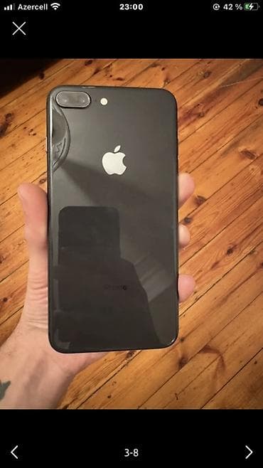 iphone 7 batareya: IPhone 8 Plus, 64 GB, Space Gray, Barmaq izi — 2