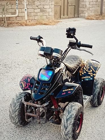 aqua disk: Uşaq/yeniyetmələr üçün mini ATV (kvadrotsikl) - Kuzov: qara rəng — 3