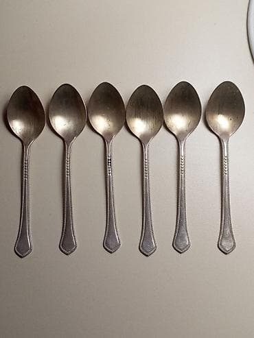 6 ədəd çay qaşığı dəsti - Material: ehtimalən paslanmayan metal/metal — 2