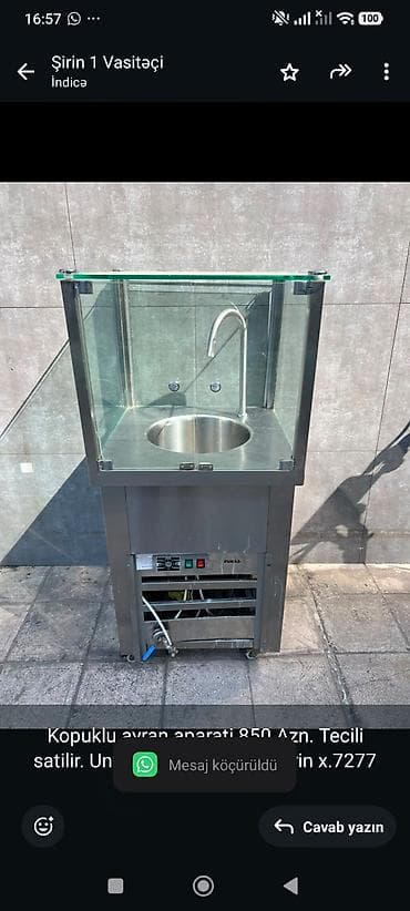 Kopuklu ayran aparati 850 Azn. Tecili satilir. Unvan Sherq bazari lalafo.az -da Kopuklu ayran aparati 850 Azn. Tecili satilir. Unvan Sherq bazari