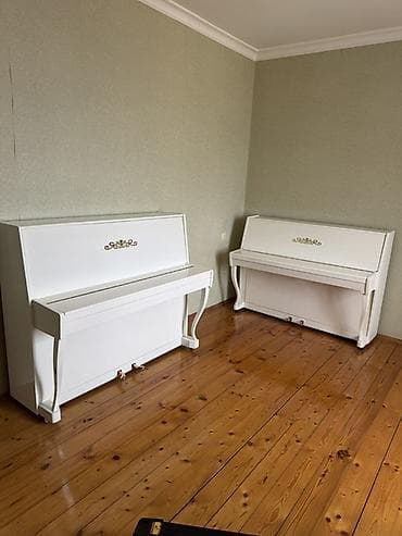 Синтезаторы: Ağ rəngli və Qəhvəyi akustik pianinolar – klassik dizaynlı, laklı — 3