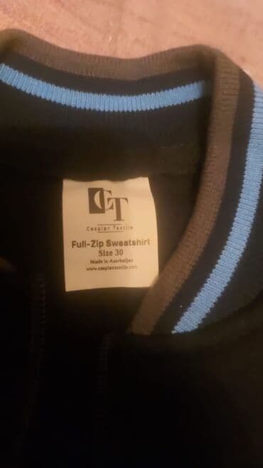 Məktəbli forması: Uşaqlar üçün "Caspian Textile" istehsalı tam-ilbizli sviter. Qara — 2