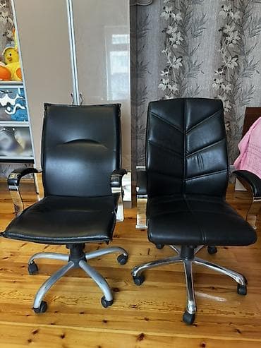 meqa mebel: Təkərli, Qolları tənzimlənmir, Süni dəri — 2