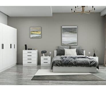 турецкая мягкая мебель в баку: Двуспальная кровать, Шкаф, Трюмо, 2 тумбы, Турция, Новый — 2