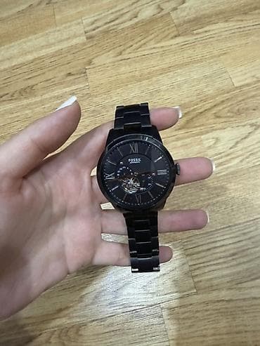 ilan saat: İşlənmiş, Qol saatı, Fossil, rəng - Qara — 6