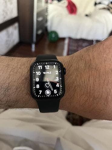 telofon saat: İşlənmiş, Smart saat, Apple, Sensor ekran, rəng - Qara — 4