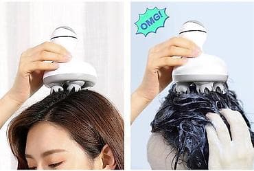 firin pizza: Baş masaj aləti. Elektrik baş dəri masaj aparatı və duşda — 1