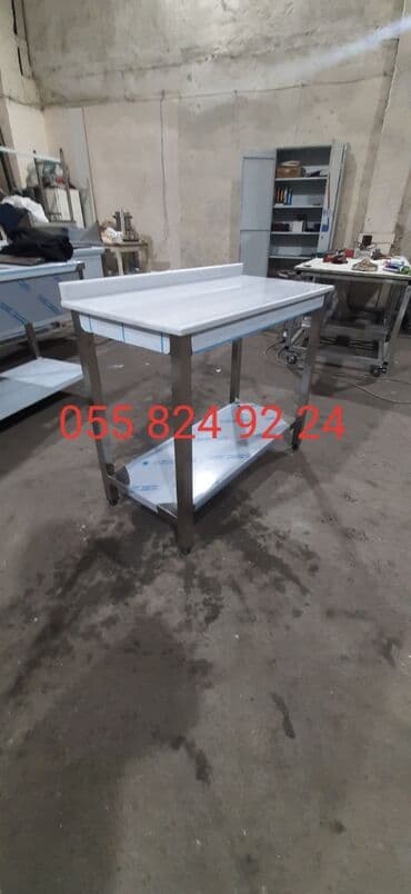 donər bıcağı: Mermer Masasi Butun Nov Peshakar Paslanmaz Metbex Avadanlilarini Cuda — 2