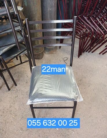 açılıb yığılan stul: Mətbəx üçün, Yeni, Qatlanmayan, rəng - Ağ Stul — 15