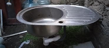 Mətbəx çanağı, Şkafsız, Paslanmaz polad