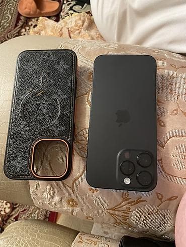 basofka qutusu: IPhone 16 Pro Max, 256 GB, Black Titanium, Barmaq izi, Simsiz şarj, Face ID — 6