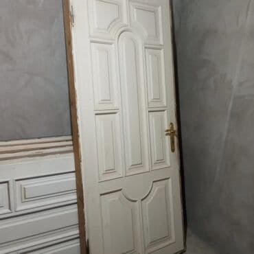 taxda qapı: İşlənmiş Otaq qapısı 80x205 sm Zamok ilə, Zəmanətsiz, Ünvandan götürmə — 8