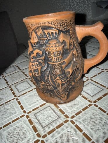 taxta gul qablari: Fiqur, Keramika, rəng - Qəhvəyi — 7