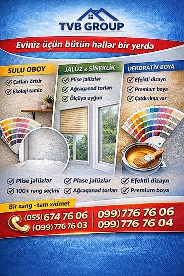 4 d aboylar: TVB Group – Home Collection Məhsul və xidmətlər: - Sulu oboy (maye — 3