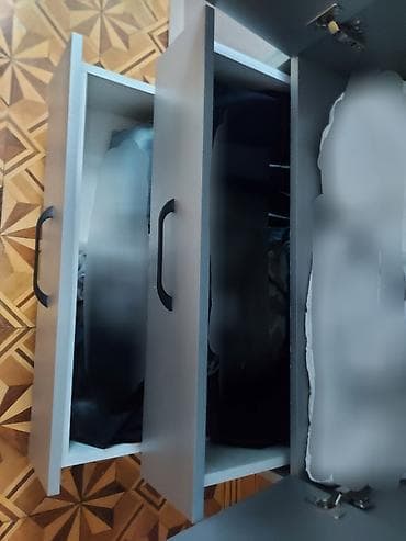 4 qapılı, Siyirməli, Boz, Digər material, Açılan, Düz dolab — 3