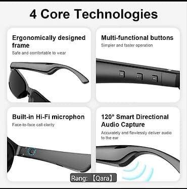 bluetooth mikrofon: Yeni Simsiz (Bluetooth) Qulaqcıqlar, rəng - Qara — 8