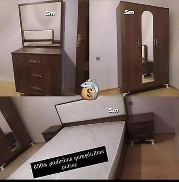 lalafo yataq mebeli: İkinəfərlik çarpayı, Dolab, Yeni — 1