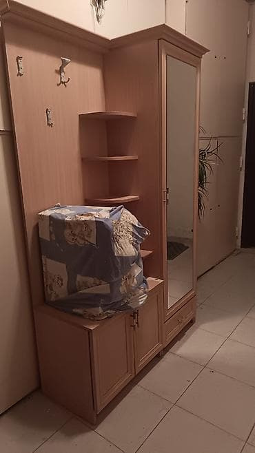 dehliz skafi: 1 qapı, Güzgülü, Digər rəng, Digər material, Açılan, Düz dolab — 2