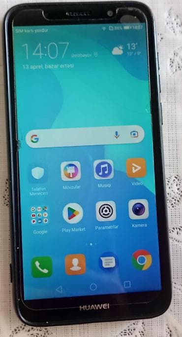 Huawei 16 GB, rəng - Qara, İki sim kartlı