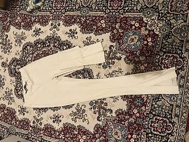 Брюки, Zara, M, цвет - Бежевый at lalafo.az Брюки, Zara, M, цвет - Бежевый