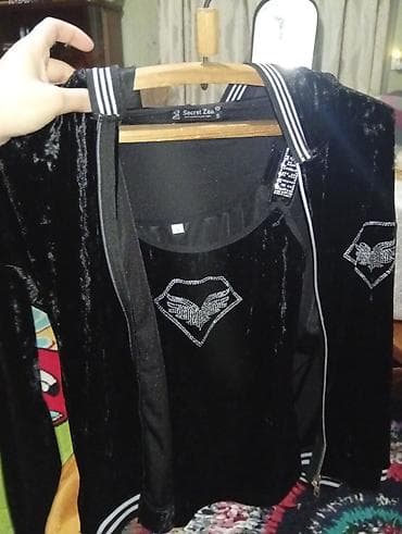 Qara məxməri idman dəsti – Secret Zen, ölçü S. - Üst geyim