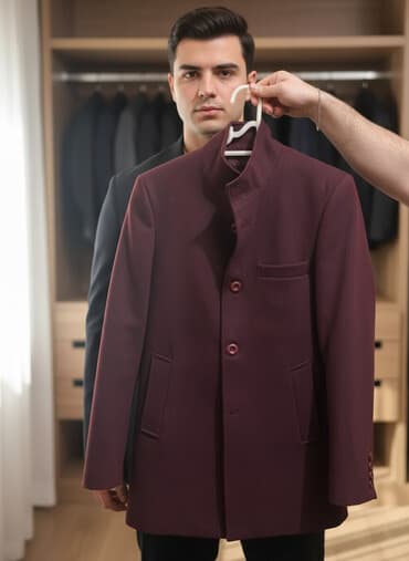 Palto, rəng - Bənövşəyi