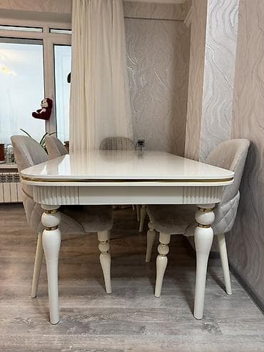 stul 30 azn: Qonaq otağı üçün, İşlənmiş, Açılan, 6 stul — 8