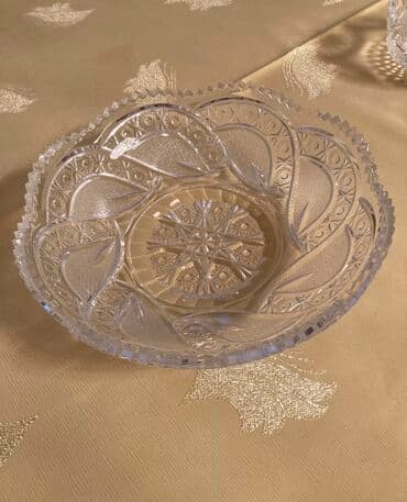 Xrustal meyvə qabı