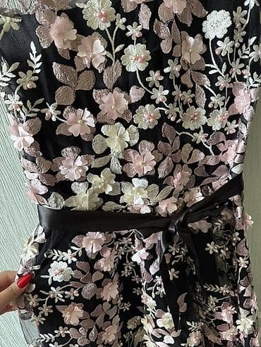 ideal baza: Qadın üçün zərif gündəlik/ziyafət donu Xüsusi dizaynla tikilmiş — 3