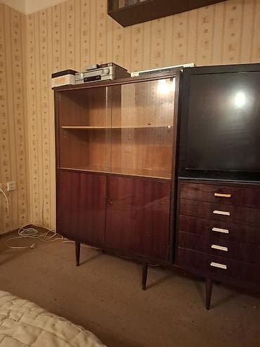 Retro modul divar mebel dəsti - Tərkibi: 3 bölmədən ibarət modul