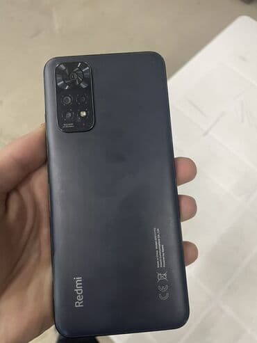 zapcast telefon: Redmi Note 11, 64 GB, rəng - Qara, Barmaq izi — 2