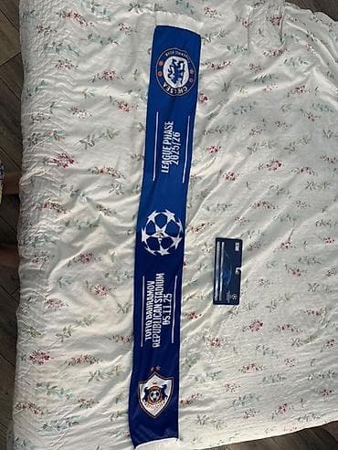 qarabag chelsea: UEFA Çempionlar Liqası tematikli kolleksiya şərfi. Üzərində Chelsea FC — 2