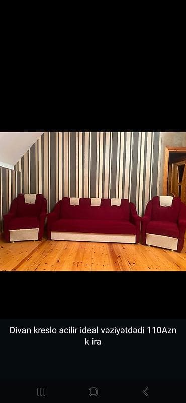tek divan: Divan kreslo desti təzə kiimidi acilir 100Azn — 1