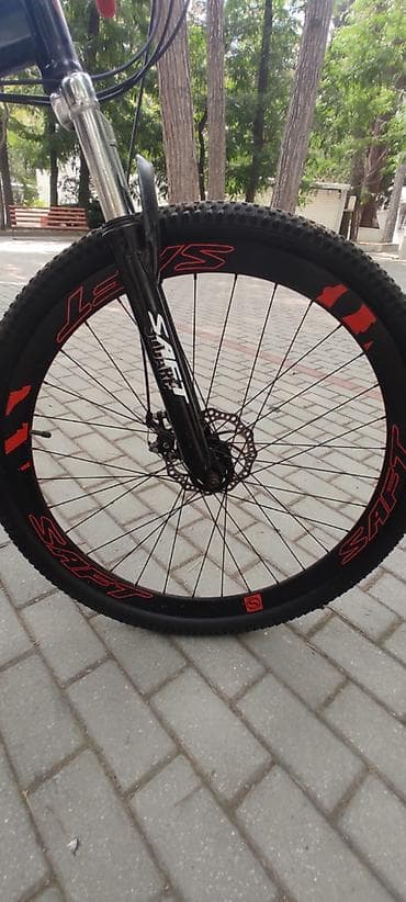 Dağ velosipedi – 29” təkərlər, ön arxa amortizatorlar və disk əyləclər — 4