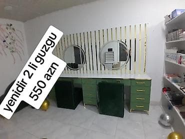 Kənd təssərüfatı avadanlığı: 2 si bir yerde satilir guzgulu sac makyaj stolu yenidir isdifade — 1