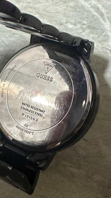 elektron saat oyrənmək: Qol saatı, Guess, rəng - Qara — 2