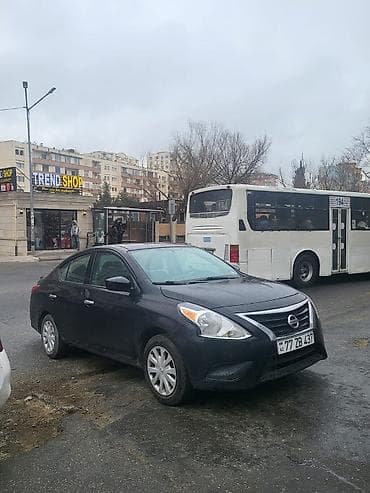 nissan az: Nissan Versa (sedan), qara rəng. - Kuzov: 4 qapılı sedan, aerodinamik — 2