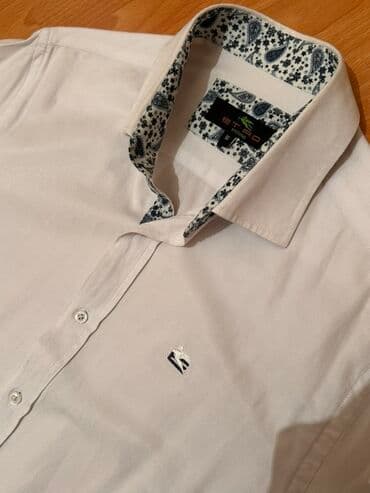 Свадебные платья и аксессуары: Мужская рубашка, Etro, M, цвет - Белый — 2