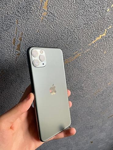 iphone 11 pro max plata: IPhone 11 Pro Max, 256 GB, Matte Midnight Green, Face ID — 1