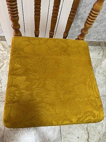 klassik: Mətbəx üçün, Qatlanmayan, rəng - Sarı Stul — 2