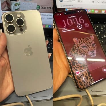 iphone 15 pro maxs: IPhone 15 Pro Max, Gümüşü, Face ID — 6