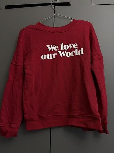 ideal parfumeriya: Qadın svitşört dəsti – 2 ədəd - Model 1: Tünd qırmızı svitşört, ön — 1