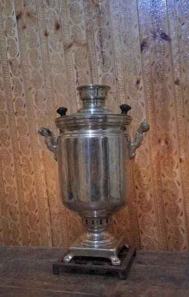 Samovarlar: İşlənmiş Od Samovar, 8 l, Ödənişli çatdırılma — 2