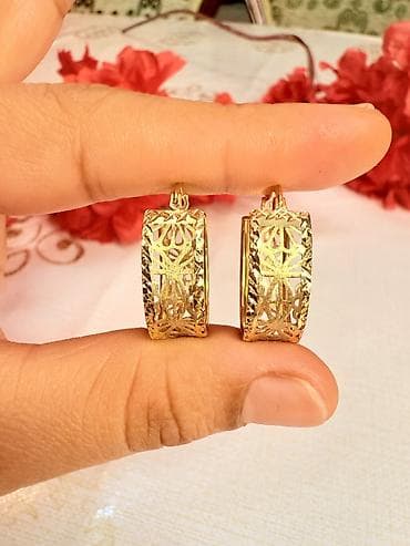 qizil: Sırğa, Sarı qızıl, 585 Əyar, 277 g — 3