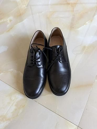 prada eynək: Məhsul: Qara rəngli dəri klassik ayaqqabı - Model: Bağlı, klassik — 1