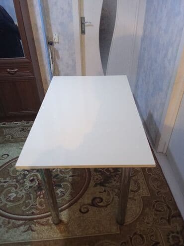 metbex stolu qiymeti: Mətbəx masası, İşlənmiş, Açılmayan, MDF, Dördbucaq masa — 2